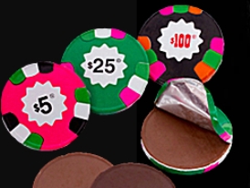chocolate poker chips promote gambling