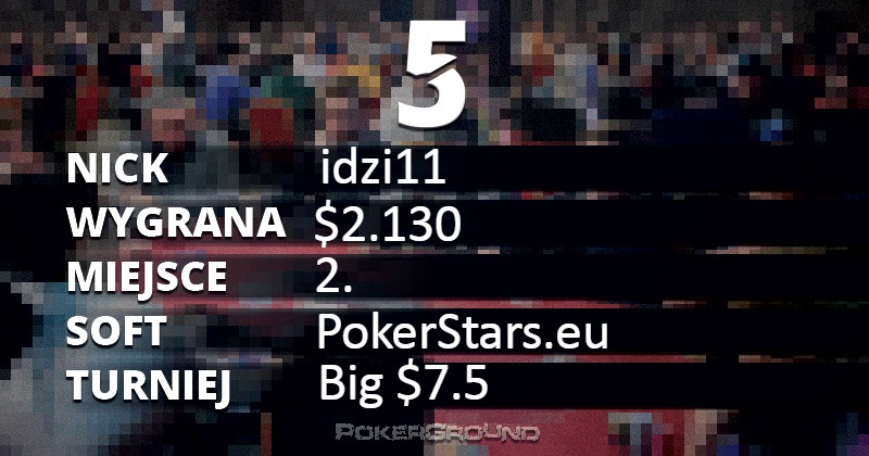 Wyniki online Polaków - PokerStars.eu, 888 poker, Full Tilt Poker, PartyPoker