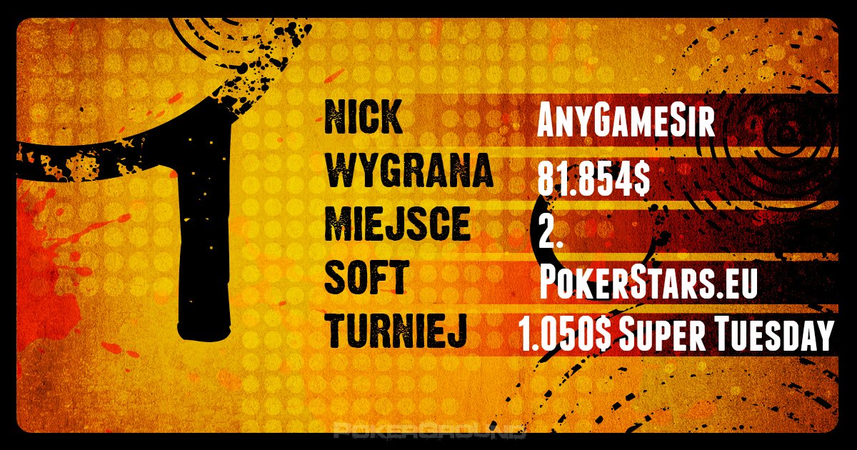 Wyniki Polaków online - poker stars, 888, ftp