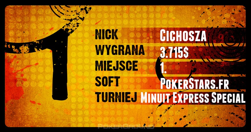 Wyniki Polaków online - poker stars, 888, ftp