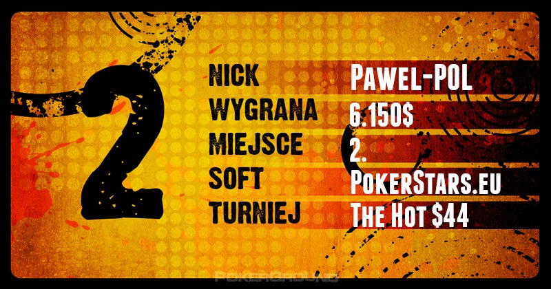 Wyniki Polaków online - poker stars, 888, ftp