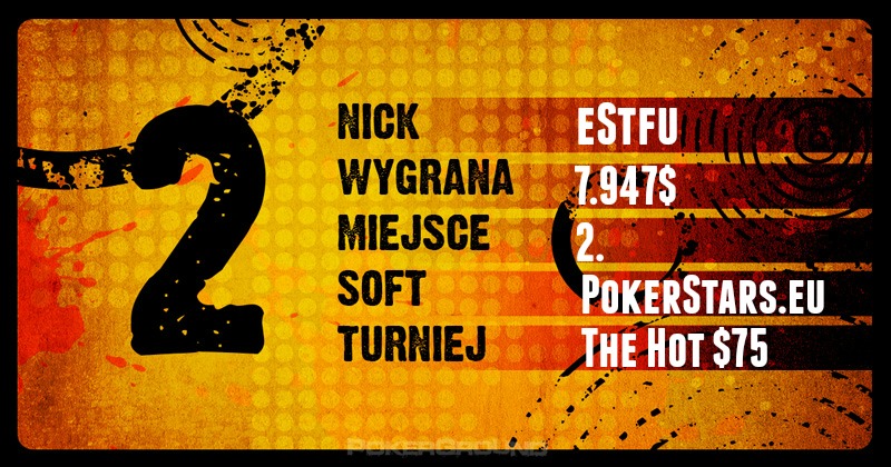 Wyniki Polaków online - poker stars, 888, ftp