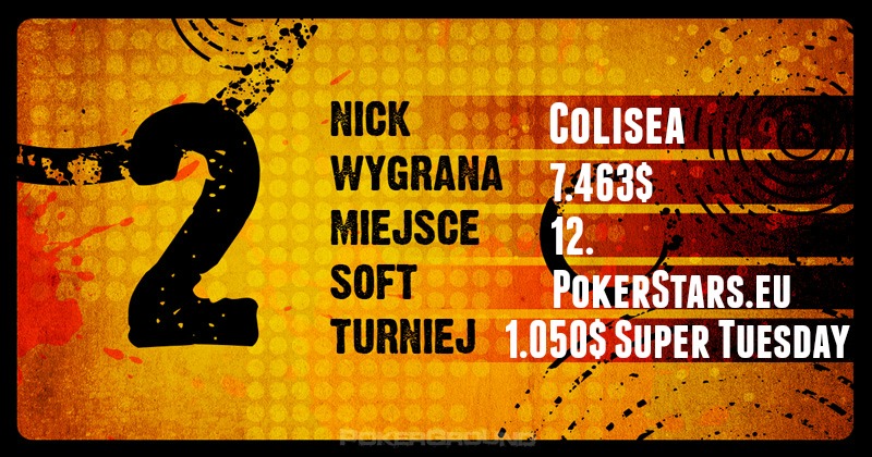 Wyniki Polaków online - poker stars, 888, ftp