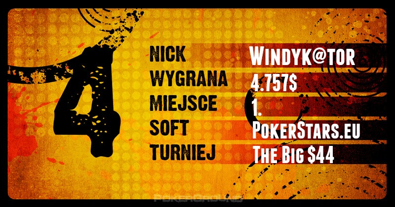 Wyniki Polaków online - poker stars, 888, ftp