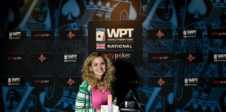Urocza blondynka dominuje w partypoker WPTN Londyn Irina Nikolaidi partypoker WPTN