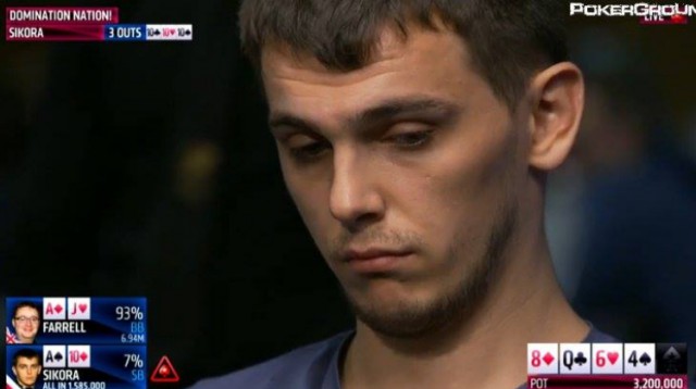 Deep Jarosława Sikory w highrollerze za €10.300. Wszyscy zawodnicy już w kasie. 18 left. Przed nim dzień finałowy.