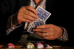 richard palase illegal game of poker cop sentenced