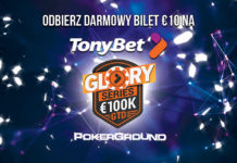 Festiwal turniejowy Glory Series na TonyBet Poker €100K GTD.