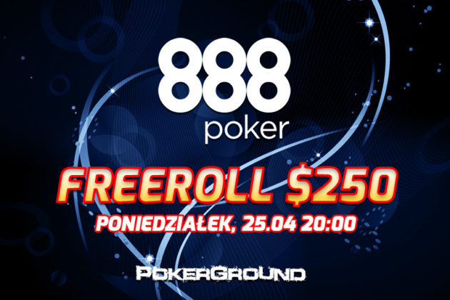 Najbliższy poniedziałek: freeroll na 888poker z $250 dla naszych graczy!
