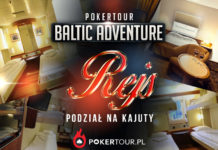 Rozmieszczenie osób w kajutach na PokerTour Baltic Adventure