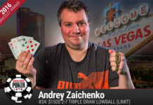 Andrey Zaichenko wygrywa turniej 27 Triple Draw Lowball