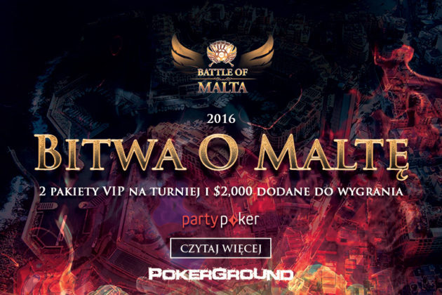 2 pakiety VIP na Battle of Malta i $2,000 ekstra gotówki tylko dla Polaków na PartyPoker!