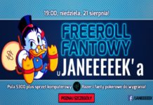 19:00 Super freeroll u Janeeeeek’a na PartyPoker. Ekstra nagrody pieniężne i rzeczowe!