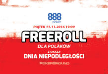 19:00 – Specjalny Darmowy turniej z okazji Dnia Niepodległości na 888poker