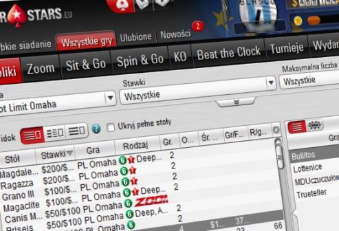 Koniec z selekcją stołów w lobby PokerStars