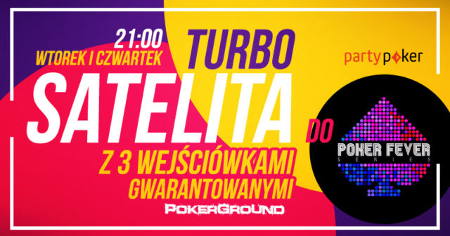 Godz. 21:00 – satelita TURBO do Olomouc Poker Fever na PartyPoker – 3 buy-iny gtd!