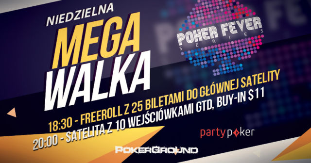 20:00 – na PartyPoker czeka na Was min. 10 wejściówek do Poker Fever w Ołomuńcu!