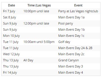 Las Vegas Poker Party Events