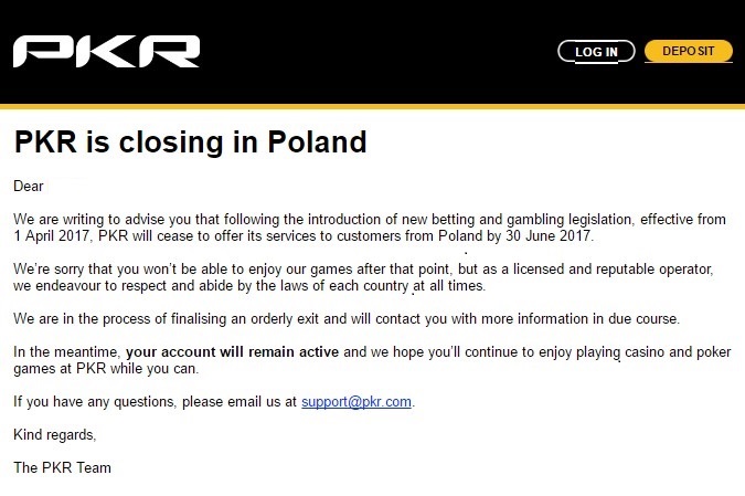 PKR leaves Poland