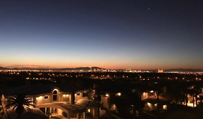 Wschód słońca w Las Vegas