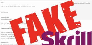 Uważajcie na fałszywe maile rzekomo pochodzące od operatora Skrill Fake Skrill