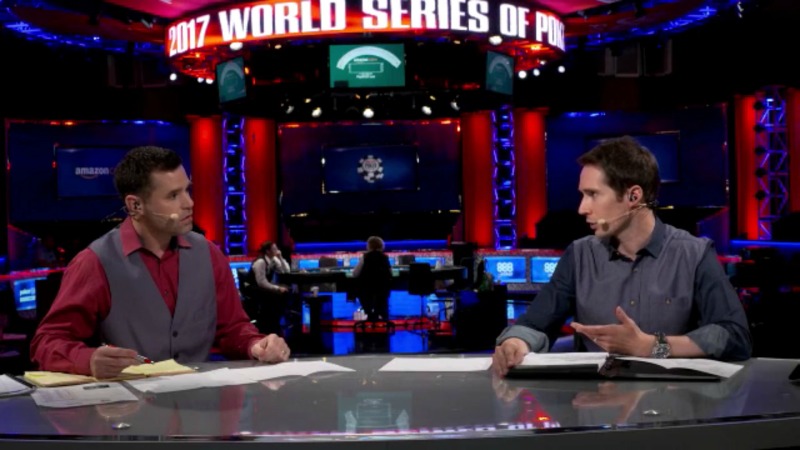 Jeff Gross jako komentator WSOP