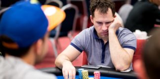 Odważny blef w sporym rozdaniu i równie dobry call – Dan Cates i Matt Berkey