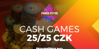 Poker Fever Cash Games w trakcie PF CUP i PFS: wprowadzono limit 25/25 CZK! Poker Fever Cash games 25/25
