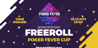 20:00 „Freeroll Noworoczny Poker Fever” z ekstra nagrodami! Freeroll Noworoczny Poker Fever