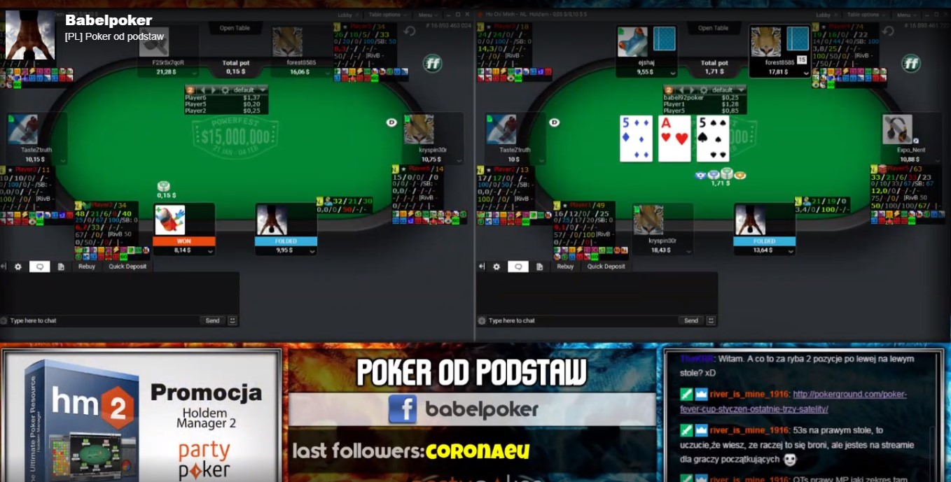 Poker od podstaw - screen ze streamu