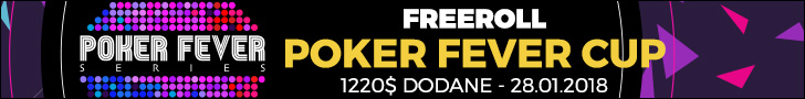 baner Freeroll Poker Fever 1.220$ dodane już 28 stycznia!
