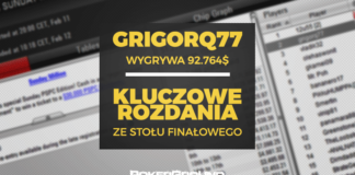 Grigorq77 wygrywa ponad 92.000$ w Sunday Million! grigorq77 PokerStars Sunday Million