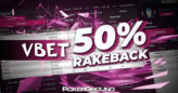 Vbet – do 50% rakebacku i niespodzianki dla naszych graczy!