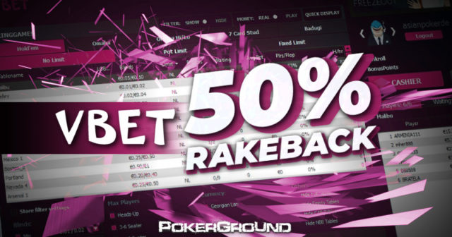Vbet – do 50% rakebacku i niespodzianki dla naszych graczy!