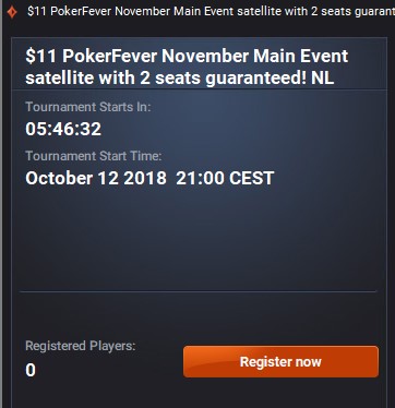 Poker Fever Satelites