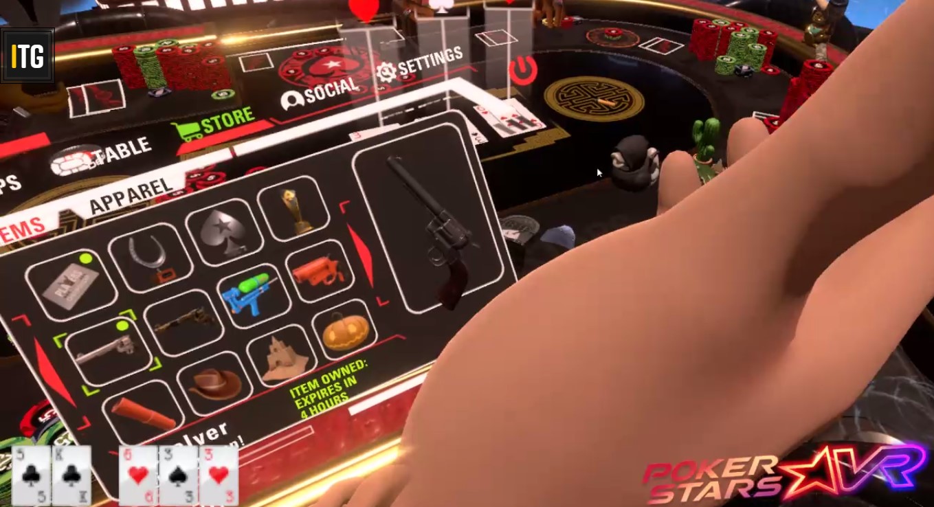 Poker Stars VR - wybór broni