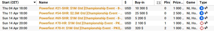 Powerfest IX Championship Events