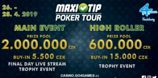 Maxi-Tip Poker Tour: Już w ten weekend pierwsza edycja w Ołomuńcu! Kwiecień Go4Games