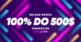 Reload Bonus 100% do 500$ dla wracających do gry na PartyPoker!