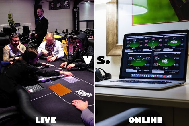 live poker vs online poker