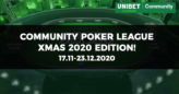 Unibet: Zapowiedź Community Poker League – Xmas 2020