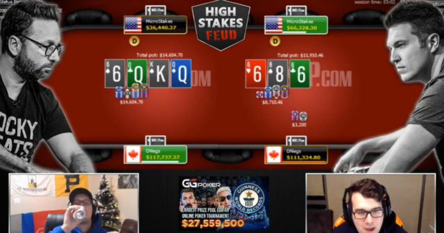 Kolejna wyrównana sesja w pojedynku Doug Polk vs. Daniel Negreanu