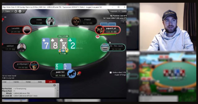 [VIDEO] Patrick Leonard na finałowym stole Sunday Warm-up 1.050$