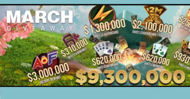 Promocje i nowości marca na GGPoker (9.300.000$ GTD!)