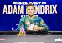 Poker Masters 2021: Adam Hendrix najlepszy w evencie PLO, wygrywa 186.300$ Adam Hendrix - Poker Masters