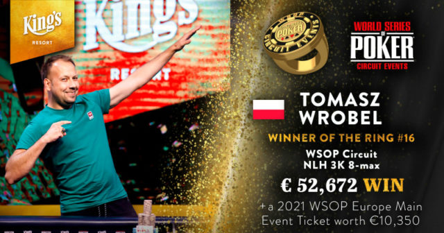 WSOP Circuit Rozvadov: Tomasz Wróbel z pierścieniem za zwycięstwo w High Rollerze!