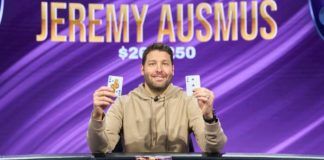 PokerGO CUP: Jeremy Ausmus zwycięski w ev. #4 PokerGO: Jeremy Ausmus pozuje po zwycięstwie w #4 evencie serii