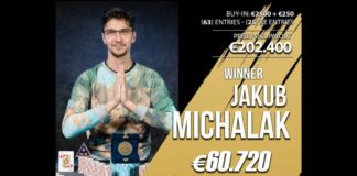 Merit Poker: Jakub Michalak wygrywa High Rollera! Merit Poker Jakub Michalak wygrywa High Rollera (zdjęcie zwycięzcy)