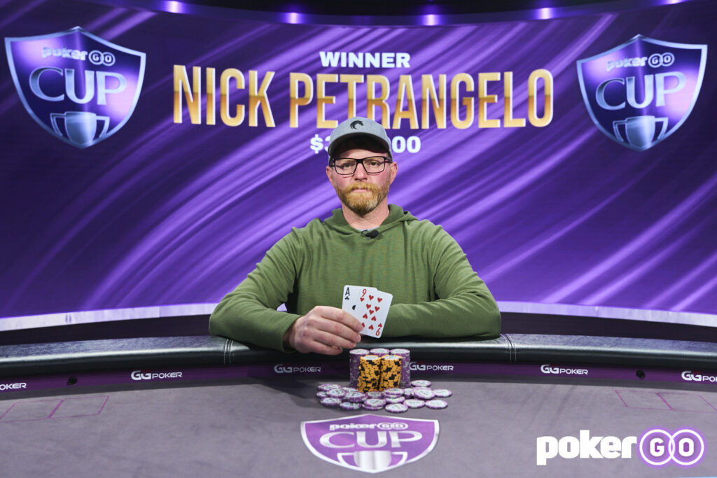PokerGO Cup: Nick Petrangelo pozuje po zwycięstwie w evencie #5