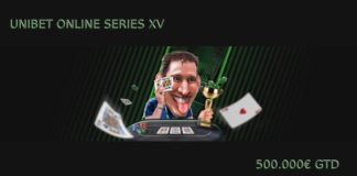 Unibet Online Series XV – zapowiedź serii Unibet Online Series XV - plansza informacyjna